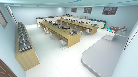 無人機組裝調(diào)試實訓(xùn)室效果圖