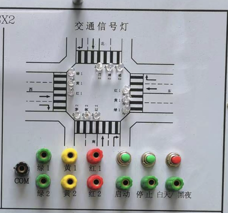 交通信號(hào)燈PLC自動(dòng)控制演示板