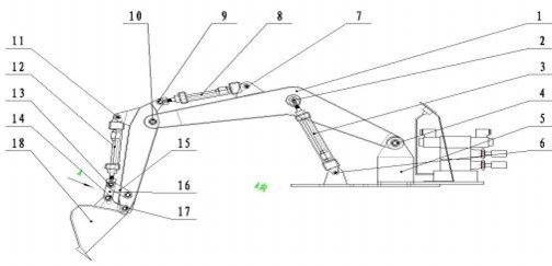 挖掘機(jī)各部分說(shuō)明圖